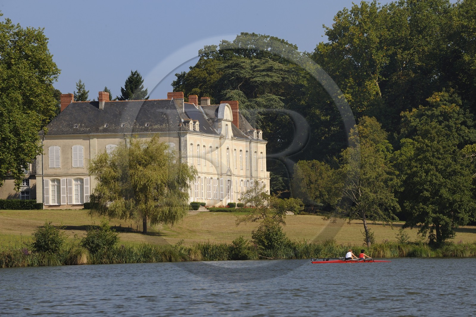 France, Loire-Atlantique (44), Nantes, château de la Desnerie au bord de la rivière Erdre