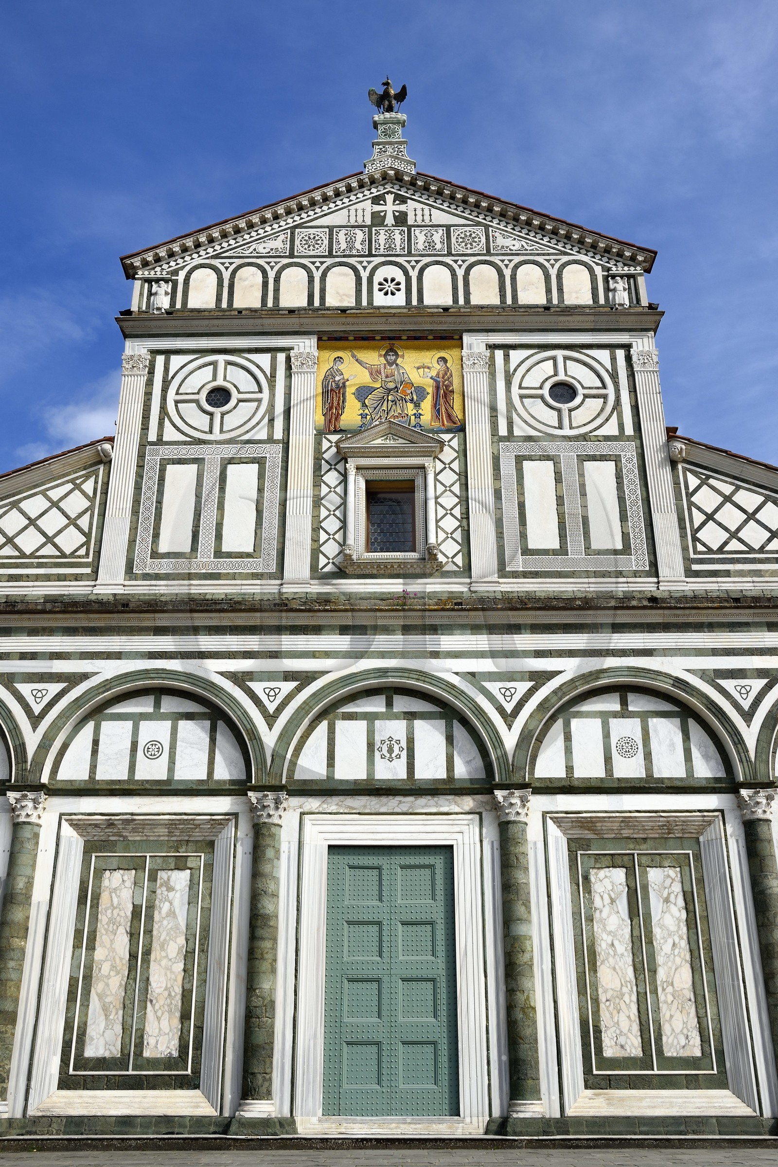 Italie, Toscane, Florence, centre historique classé Patrimoine Mondial de l'UNESCO, Basilique San Miniato Al Monte