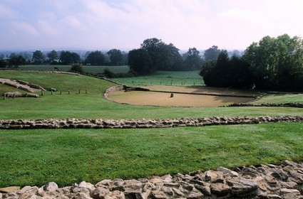 France, Mayenne, Jubains, gallo roman site, the theatre