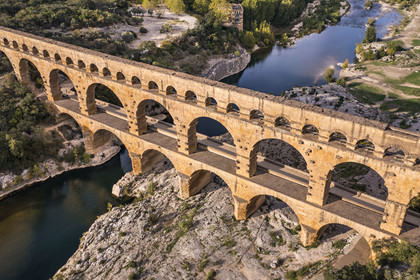 France, Gard,  (aerial view)