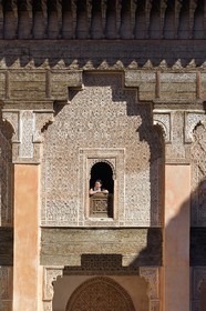 Morocco, High Atlas, Marrakech, Imperial city, Medina listed as World Heritage by UNESCO, Ali Ben Youssef Medersa (Koranic school)