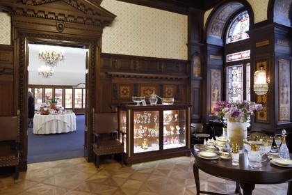 Czech Republic, Prague, Nove Mesto, the Moser glassworks set in the old Moser family apartment in Na Prikope street