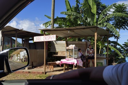 Caribbean, Dominica Island, Salybia, Kalinago Territory only Native American reserve in the Antilles archipelago, Native American roadside trade