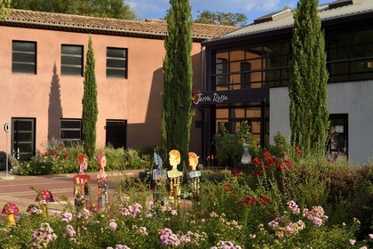 France, Var, the Dracenie, Salernes, Terra Rossa museum house of architectural ceramics by architect J.-M. Wilmotte