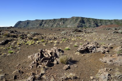 France, Ile de la Reunion, Parc National de la Réunion classé Patrimoine Mondial de l'UNESCO, volcan du Piton de la Fournaise, la Plaine des Sables