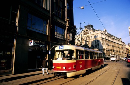 République Tchèque, Prague, tramway