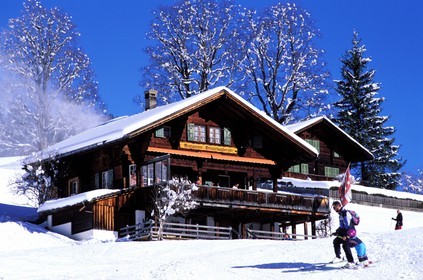 Switzerland, region of Bern (Bernese Oberland), chalet in Grindelwald