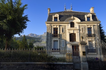 France, Alpes de Haute Provence, Ubaye valley, Barcelonnette, mexican villa known as the Blachière in the alley des Dames