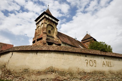 Romania, Transylvania, Valea Viilor (in German Wurmloch), the fortified church listed as World Heritage by UNESCO
