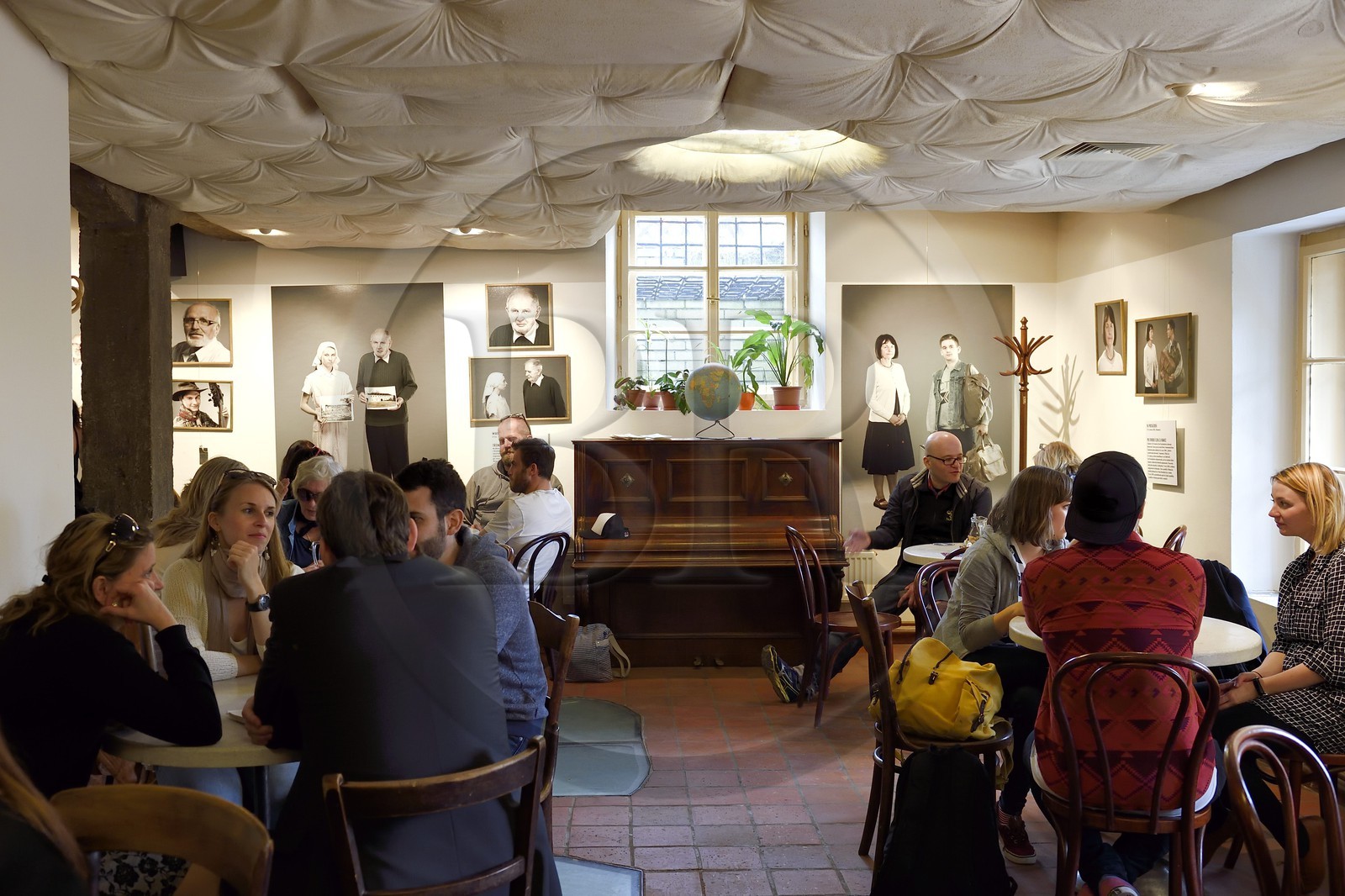 République Tchèque, Prague, quartier de Kampa, la Kavarna Mlynska