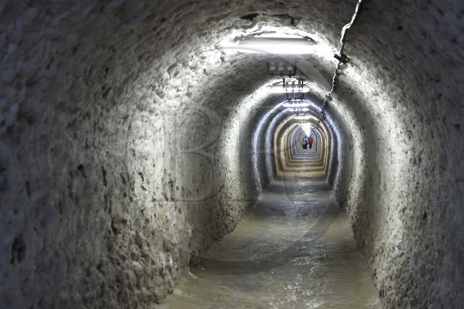Roumanie, Transylvanie, région de Cluj, Turda, ancienne mine de sel de Turda dont l'exploitation a commencée à l'époque romaine, transformée en centre de loisirs et de santé, tunnel d'accès