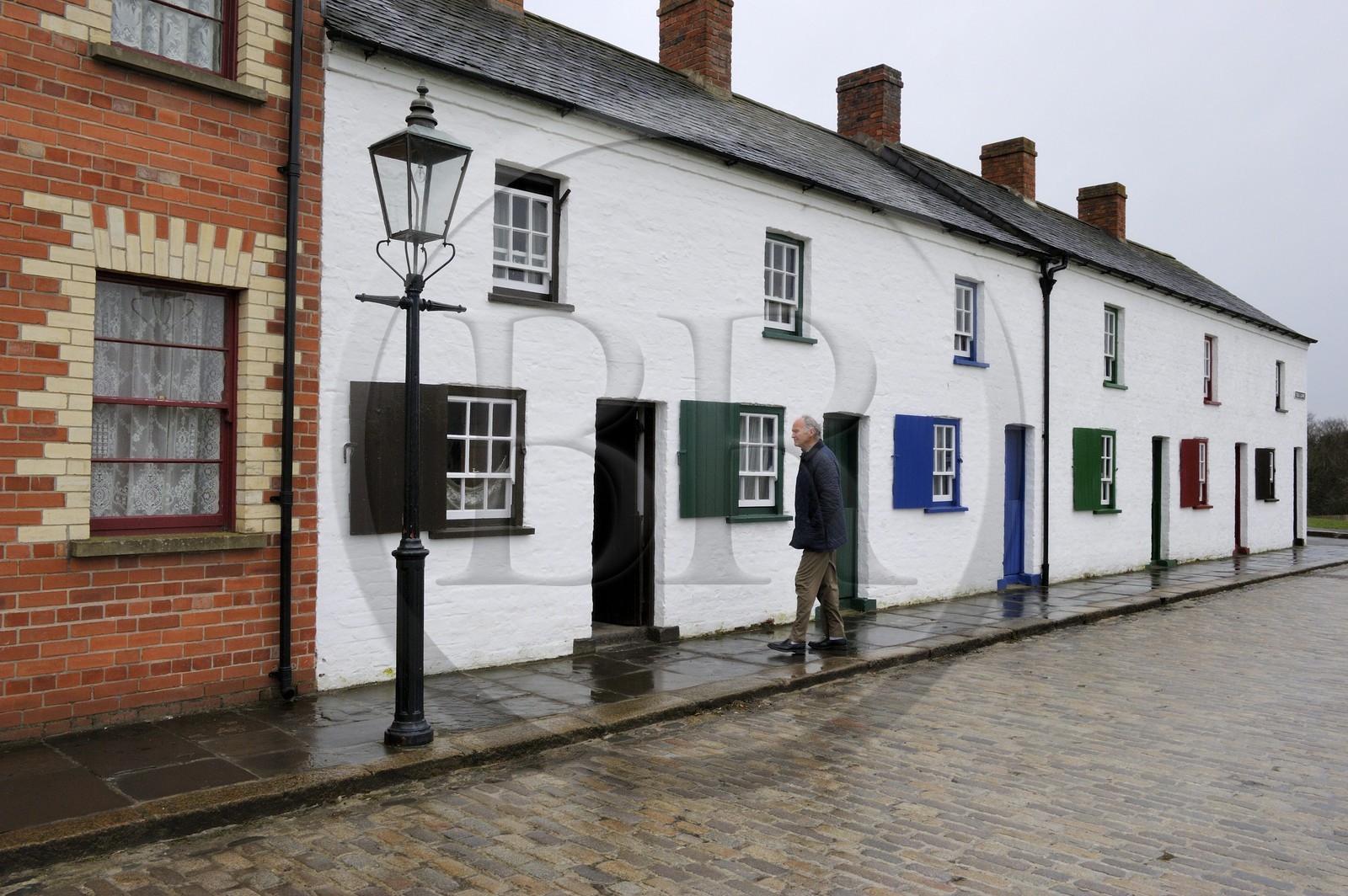 Royaume-Uni, Irlande du Nord, Cultra près de Belfast, Ulster Folk and Transport Museum, le musée folklorique abrite une variété de batiments anciens et des logements qui ont été recueillies dans diverses parties de l'Irlande et reconstruites