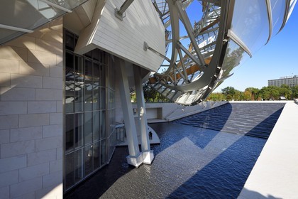 France, Paris (75), la Fondation Louis Vuitton de l'architecte Frank Gehry (Demande d'autorisation nécessaire avant publication)
