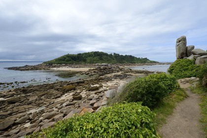 France, Côtes-d'Armor (22), Côte de Granit Rose, Trébeurden, île Milliau