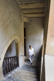 France, Rhone, Lyon, historical site listed as World Heritage by UNESCO, Vieux Lyon (Old Town), Saint George district, traboule (small passageway) from the 10-12 rue Saint Georges