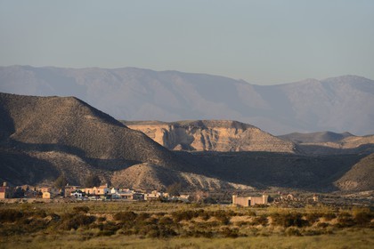Espagne, Andalousie, province de Almeria, désert de Tabernas, parc d'attraction Fort Bravo Texas Hollywood, c'est ici que fut tourné les 7 Mercenaires de John Sturges mais aussi Les Pétroleuses de Christian-Jaque et Pour Une Poignée de Dollars de Sergio Leone