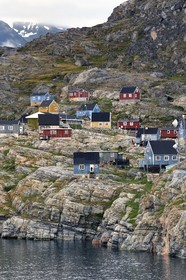 Greenland, west coast, Baffin bay, the small village of Ukkusissat in Uummannaq fjord