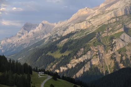 Switzerland, canton of Vaud, Les Diablerets at Col de la Croix