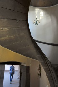 France, Bas Rhin, Birkenwald, the spiral staircase from the castle dating back to 1562