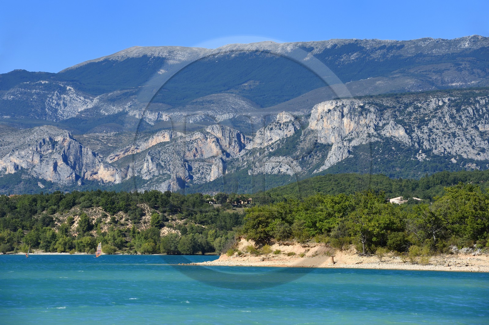 France, Var (83), Parc Naturel Régional du Verdon, lac de Sainte Croix