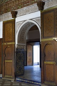 Morocco, High Atlas, Marrakech, Imperial city, Medina listed as World Heritage by UNESCO, Bahia Palace