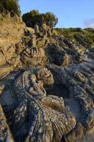 France, Ille-et-Vilaine (35), Saint-Malo, Rothéneuf, rochers sculpté par l'abbé Fouré entre 1870 et 1904