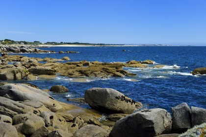 France, Finistère (29), région de Concarneau, Tregunc, bords de mer à la Pointe de la Jument