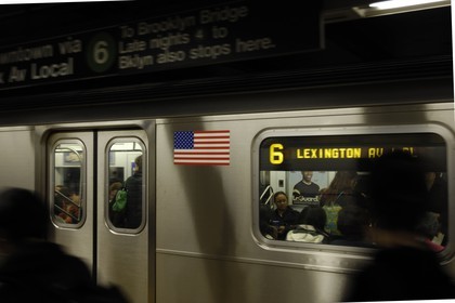 Etats-Unis, New York, Manhattan,  dans le Metro