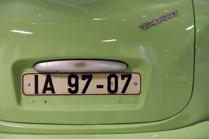 Germany, Berlin, the Deutsches Historisches Museum (German Historical Museum), section of the divided Germany and reunification, a Trabant car of the GDR