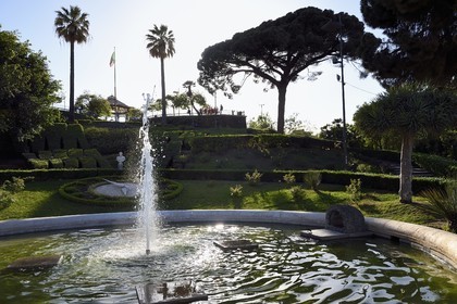 Italie, Sicile, Catane, ville baroque classée au Patrimoine Mondial de l'UNESCO, le jardin Bellini ou Villa Bellini inauguré en 1883