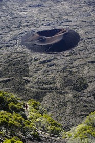 France, Reunion island (French overseas department), Piton de la Fournaise, listed as World Heritage by UNESCO volcano, the Enclos, Formica Leo crater