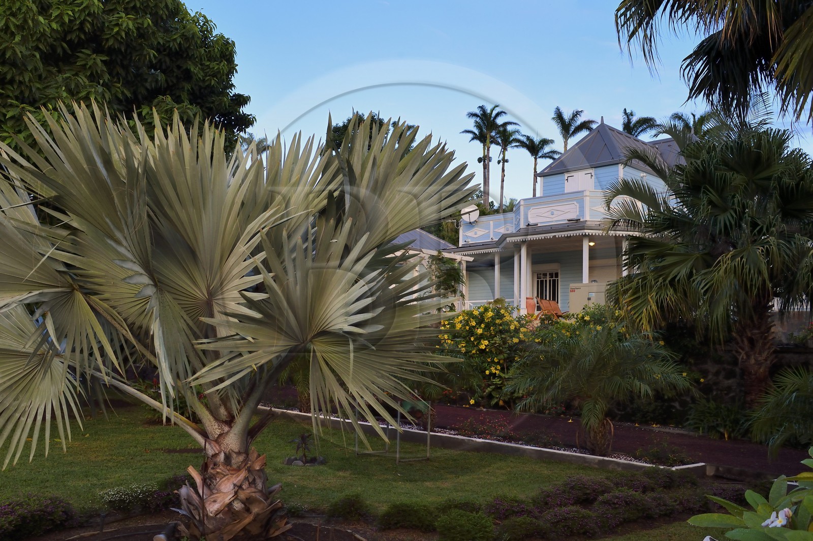France, Reunion island (French overseas department), Petit Tampon, traditional colonial style Creole house