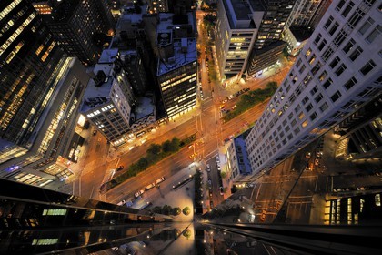 United States, New York City, Manhattan, Broadway from the Trump Tower on Central Park West