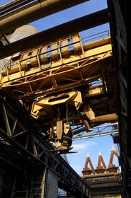 France, Moselle, Fensch Valley, Uckange steel mill, Blast furnace U4 park