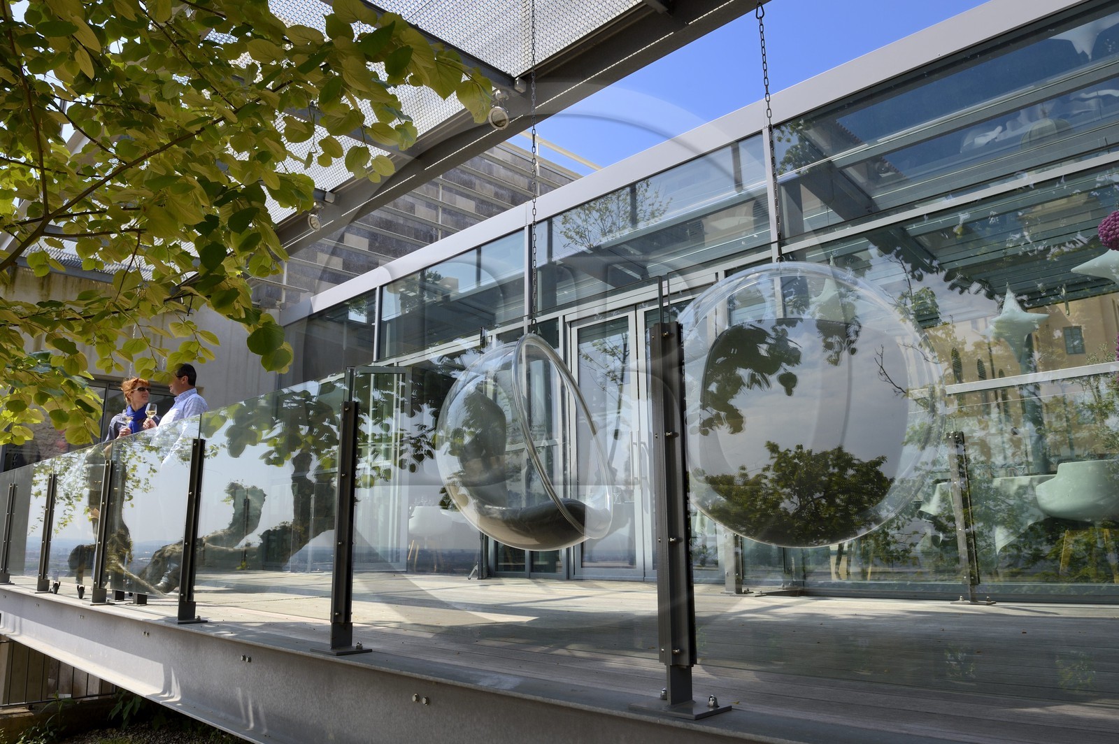 France, Rhône (69), Lyon, le restaurant gastronomique Tetedoie, sur le haut des pentes de la colline de Fourvière