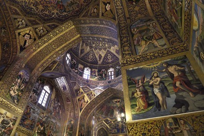 Iran, Isfahan Province, Isfahan, New Julfa Armenian district (Nor Djoura), Holy Savior Cathedral also known as Vank Cathedral, church of St. Joseph of Arimathea