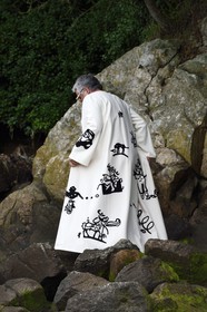 France, Finistère (29), Lannilis, Prat Ar Coum, l'artiste peintre Loic Madec