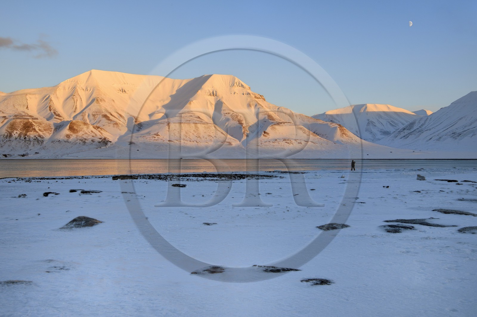 Norvège, Svalbard, Spitzberg, Longyearbyen, Adventfjorden