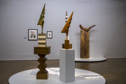 France, Paris, Les Halles district, the Pompidou Center also called Beaubourg, National Museum of Modern Art (MNAM), Brancusi retrospective exhibition, Constantin Brancusi's poetic bestiary