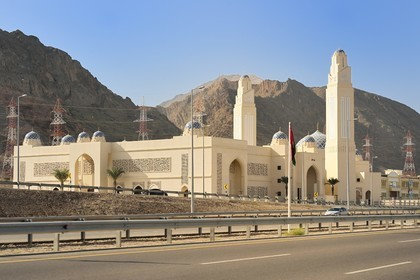 Sultanate of Oman, Muscat, Al-Salam mosque on the edge of Muscat Expy