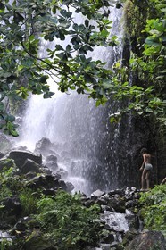 France, Reunion island (French overseas department), Anse des Cascades, south of Piton Ste Rose, listed as World Heritage by UNESCO
