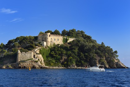 France, Var, Bormes les Mimosas, Brégancon Fort, official residence of the President of the Republic