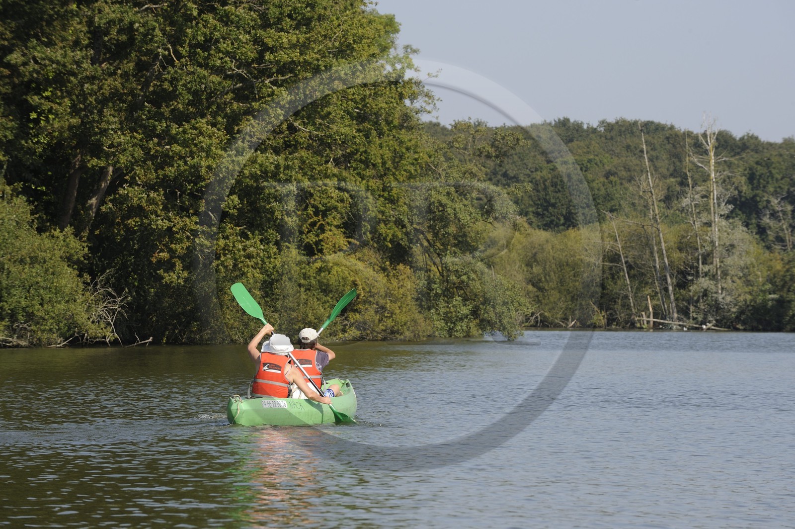 France, Loire-Atlantique (44), Nantes, kayak sur la rivière Erdre