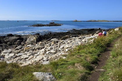 France, Finistère (29), Landeda, les dunes de Sainte-Marguerite