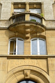 France, Moselle, Fensch Valley, Nilvange, former Economat of the workers' housing estate