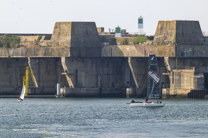 France, Morbihan (56), Lorient, Lorient La Base, ancienne base de sous-marins construite par les Allemands durant la Seconde Guerre mondiale