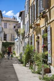 France, Bouches du Rhone, Arles, rue Laurent Bonnement in the Roquette district
