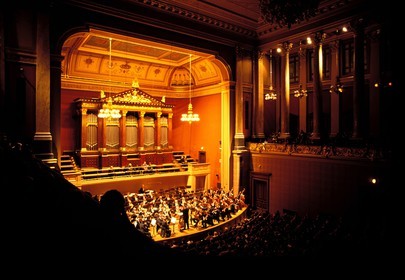 République Tchèque, Prague, Rudolfinum, salle de concert néo-Renaissance abritant l'orchestre philharmonique tchèque