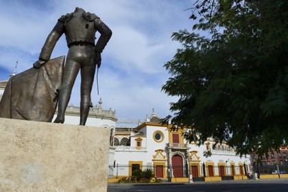 Espagne, Andalousie, Séville, les arênes Maestranza (plaza de Toros)