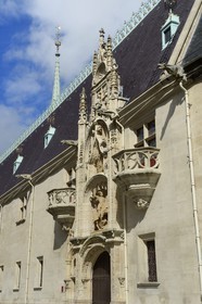 France, Meurthe-et-Moselle, Nancy, Palais Ducal (the Duke of Lorraine's Palace) houses the Historical Museum of Lorraine, equestrian statue of Duke Antoine